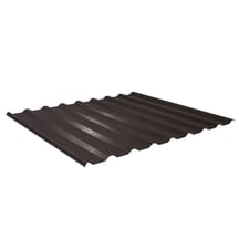 Damwandplaat 20/1100 | Dak | Anti-Drup 1000 g/m² | Staal 0,50 mm | 35 µm Mattpolyester | 32 - Donkerbruin #1