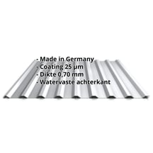Damwandplaat 20/1100 | Dak | Aluminium 0,70 mm | 25 µm Polyester | 9006 - Zilver-Metallic #2