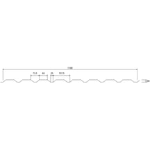 Damwandplaat 20/1100 | Gevel | Staal 0,50 mm | 25 µm Polyester | 9005 - Gitzwart #5