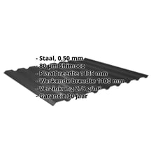 Damwandplaat 20/1100 | Gevel Staal 0,50 mm | 80 µm Shimoco | 9005 - Gitzwart Damwandplaat 20/1100 | Gevel | Staal 0,50 mm | 80 µm Shimoco | 9005 - Gitzwart #2