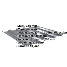 Damwandplaat 35/207 | Dak | Anti-Drup 1000 g/m² Staal 0,50 mm | 25 µm Polyester | 7016 - Antracietgrijs Damwandplaat 35/207 | Dak | Anti-Drup 1000 g/m² | Staal 0,50 mm | 25 µm Polyester | 7016 - Antracietgrijs #2