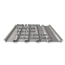 Damwandplaat 35/207 | Dak | Anti-Drup 1000 g/m² | Aluminium 0,70 mm | 25 µm Polyester | 9007 - Grijs aluminiumkleurig #2