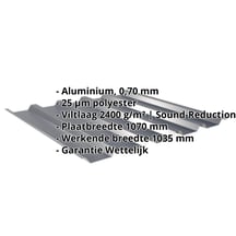 Damwandplaat 35/207 | Dak | Anti-Drup 2400 g/m² | Aluminium 0,70 mm | 25 µm Polyester | 7016 - Antracietgrij #2