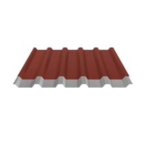 Damwandplaat 35/207 | Dak | Anti-Drup 700 g/m² | Staal 0,50 mm | 35 µm Mattpolyester | 29 - Rood #5