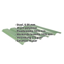 Damwandplaat 35/207 | Gevel | Staal 0,50 mm | 25 µm Polyester | 6002 - Loofgroen #2