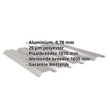 Damwandplaat 35/207 | Gevel | Aluminium 0,70 mm | 25 µm Polyester | 9007 - Grijs aluminiumkleurig #2