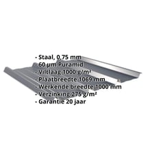 Damwandplaat 45/333 | Dak | Anti-Drup 1000 g/m² Staal 0,75 mm | 60 µm Puramid | 7016 - Antracietgrijs Damwandplaat 45/333 | Dak | Anti-Drup 1000 g/m² | Staal 0,75 mm | 60 µm Puramid | 7016 - Antracietgrijs #2