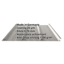 Damwandplaat 45/333 | Dak | Anti-Drup 1000 g/m² | Aluminium 0,70 mm | 25 µm Polyester | 9007 - Grijs aluminiumkleurig #2