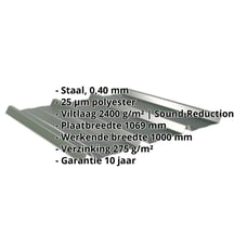 Damwandplaat 45/333 | Dak | Anti-Drup 2400 g/m² | Restpartij Staal 0,40 mm | 25 µm Polyester | 6020 - Chroomoxydegroen Damwandplaat 45/333 | Dak | Anti-Drup 2400 g/m² | Restpartij | Staal 0,40 mm | 25 µm Polyester | 6020 - Chroomoxydegroen #2
