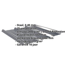 Damwandplaat 45/333 | Dak | Anti-Drup 2400 g/m² | Restpartij Staal 0,40 mm | 25 µm Polyester | 7016 - Antracietgrijs Damwandplaat 45/333 | Dak | Anti-Drup 2400 g/m² | Restpartij | Staal 0,40 mm | 25 µm Polyester | 7016 - Antracietgrijs #2