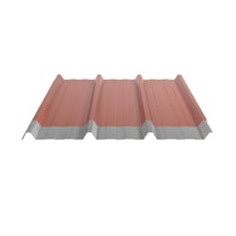 Damwandplaat 45/333 | Dak | Anti-Drup 2400 g/m² | Restpartij | Staal 0,40 mm | 25 µm Polyester | 8004 - Koperbruin #5