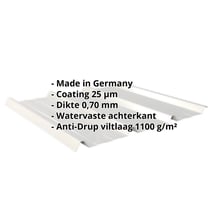 Damwandplaat 45/333 | Dak | Anti-Drup 700 g/m² | Aluminium 0,70 mm | 25 µm Polyester | 9006 - Zilver-Metallic #2