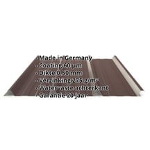Damwandplaat 45/333 | Dak | Staal 0,50 mm | 60 µm TTHD | 8017 - Chocoladebruin #2