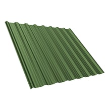 Damwandplaat T18DR | Dak | Anti-Drup 700 g/m² | Staal 0,75 mm | 25 µm Polyester | 6011 - Resedagroen #1