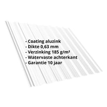 Damwandplaat T18DR | Dak | Staal 0,63 mm | Aluzink | Zilvergrijs #2