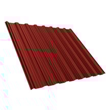 Damwandplaat T18DR | Dak Staal 0,50 mm | 50 µm PURLAK® | 028 - Kersrood Damwandplaat T18DR | Dak | Staal 0,50 mm | 50 µm PURLAK® | 028 - Kersrood #1