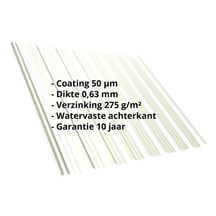 Damwandplaat T18DR | Dak | Staal 0,63 mm | 50 µm PURLAK® | 9002 - Grijswit #2