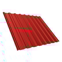 Damwandplaat T18DR | Dak | Staal 0,50 mm | 25 µm Polyester | 3016 - Koraalrood #1