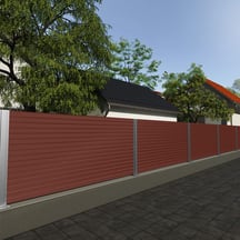 Damwandplaat T18DR | Gevel | Aluminium 0,70 mm | 25 µm Polyester | 8012 - Roodbruin #4