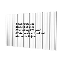 Damwandplaat T18DR | Gevel | Staal 0,50 mm | 25 µm Polyester | 7035 - Lichtgrijs #2