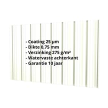 Damwandplaat T18DR | Gevel | Staal 0,75 mm | 25 µm Polyester | 9002 - Grijswit #2