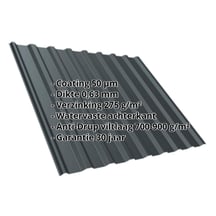 Damwandplaat T20M | Dak | Anti-Drup 700 g/m² | Staal 0,63 mm | 50 µm PURLAK® | 7016 - Antracietgrijs #2