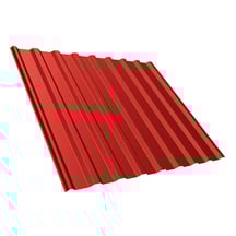 Damwandplaat T20M | Dak | Anti-Drup 700 g/m² | Staal 0,50 mm | 25 µm Polyester | 3016 - Koraalrood #1