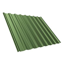 Damwandplaat T20M | Dak | Anti-Drup 700 g/m² | Staal 0,50 mm | 25 µm Polyester | 6011 - Resedagroen #1