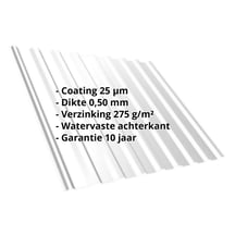 Damwandplaat T20M | Dak Staal 0,50 mm | 25 µm Polyester | 7035 - Lichtgrijs Damwandplaat T20M | Dak | Staal 0,50 mm | 25 µm Polyester | 7035 - Lichtgrijs #2