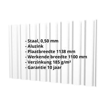 Damwandplaat T20M | Gevel | Staal 0,50 mm | Aluzink | Zilvergrijs #2