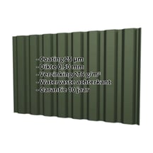 Damwandplaat T20M | Gevel Staal 0,50 mm | 25 µm Polyester | 6020 - Chroomoxydegroen Damwandplaat T20M | Gevel | Staal 0,50 mm | 25 µm Polyester | 6020 - Chroomoxydegroen #2