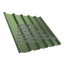 Damwandplaat T35/207M | Dak | Anti-Drup 700 g/m² Staal 0,50 mm | 25 µm Polyester | 6011 - Resedagroen Damwandplaat T35/207M | Dak | Anti-Drup 700 g/m² | Staal 0,50 mm | 25 µm Polyester | 6011 - Resedagroen #2