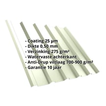 Damwandplaat T35/207M | Dak | Anti-Drup 700 g/m² Staal 0,50 mm | 25 µm Polyester | 9002 - Grijswit Damwandplaat T35/207M | Dak | Anti-Drup 700 g/m² | Staal 0,50 mm | 25 µm Polyester | 9002 - Grijswit #2