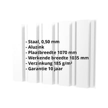 Damwandplaat T35/207M | Gevel | Staal 0,50 mm | Aluzink | Zilvergrijs #2