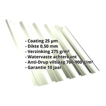 Damwandplaat T35DR | Dak | Anti-Drup 700 g/m² Staal 0,50 mm | 25 µm Polyester | 9002 - Grijswit Damwandplaat T35DR | Dak | Anti-Drup 700 g/m² | Staal 0,50 mm | 25 µm Polyester | 9002 - Grijswit #2