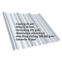 Damwandplaat T45/333M | Dak | Anti-Drup 700 g/m² | Staal 0,50 mm | 25 µm Polyester | 7035 - Lichtgrijs #2