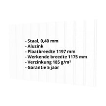 Damwandplaat T7M | Gevel | Staal 0,40 mm | Aluzink | Zilvergrijs #2