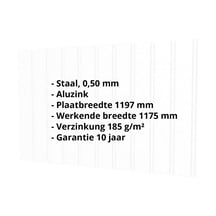 Damwandplaat T7M | Gevel | Staal 0,50 mm | Aluzink | Zilvergrijs #2