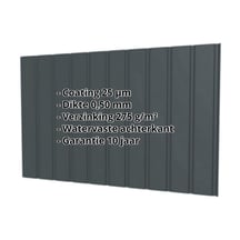 Damwandplaat T7M | Gevel Staal 0,50 mm | 25 µm Polyester | 7016 - Antracietgrijs Damwandplaat T7M | Gevel | Staal 0,50 mm | 25 µm Polyester | 7016 - Antracietgrijs #2