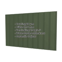 Damwandplaat T7M | Gevel Staal 0,75 mm | 25 µm Polyester | 6020 - Chroomoxydegroen Damwandplaat T7M | Gevel | Staal 0,75 mm | 25 µm Polyester | 6020 - Chroomoxydegroen #2