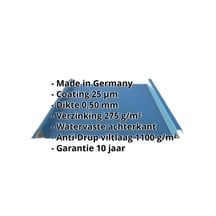 Felsplaat 33/500-LE | Dak | Anti-Drup 1000 g/m² | Staal 0,50 mm | 25 µm Polyester | 5010 - Gentiaanblauw #2