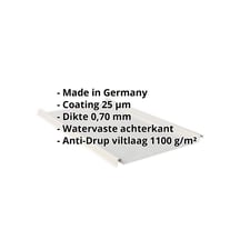 Felsplaat 33/500-LE | Dak | Anti-Drup 1000 g/m² | Aluminium 0,70 mm | 25 µm Polyester | 9006 - Zilver-Metallic #2