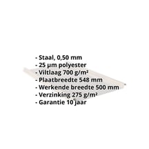 Felsplaat 33/500-LE | Dak | Anti-Drup 700 g/m² | Staal 0,50 mm | 25 µm Polyester | 7035 - Lichtgrijs #2