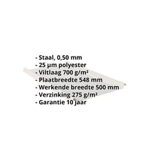Felsplaat 33/500-LE | Dak | Anti-Drup 700 g/m² Staal 0,50 mm | 25 µm Polyester | 9006 - Zilver-Metallic Felsplaat 33/500-LE | Dak | Anti-Drup 700 g/m² | Staal 0,50 mm | 25 µm Polyester | 9006 - Zilver-Metallic #2