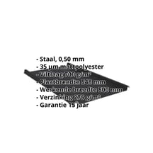 Felsplaat 33/500-LE | Dak | Anti-Drup 700 g/m² | Staal 0,50 mm | 35 µm Mattpolyester | 33 - Zwart #2