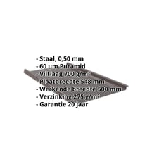 Felsplaat 33/500-LE | Dak | Anti-Drup 700 g/m² | Staal 0,50 mm | 60 µm Puramid | 8017 - Chocoladebruin #2
