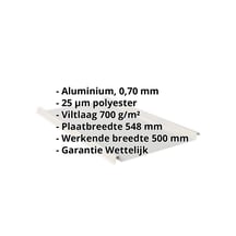 Felsplaat 33/500-LE | Dak | Anti-Drup 700 g/m² | Aluminium 0,70 mm | 25 µm Polyester | 9006 - Zilver-Metallic #2