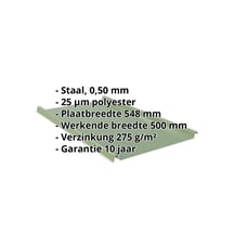 Felsplaat 33/500-LE | Dak | Staal 0,50 mm | 25 µm Polyester | 6011 - Resedagroen #2