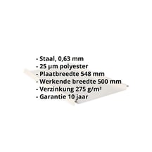 Felsplaat 33/500-LE | Dak | Staal 0,63 mm | 25 µm Polyester | 9002 - Grijswit #2