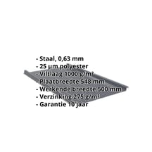 Felsplaat 33/500-LR | Dak | Anti-Drup 1000 g/m² | Staal 0,63 mm | 25 µm Polyester | 7016 - Antracietgrijs #2